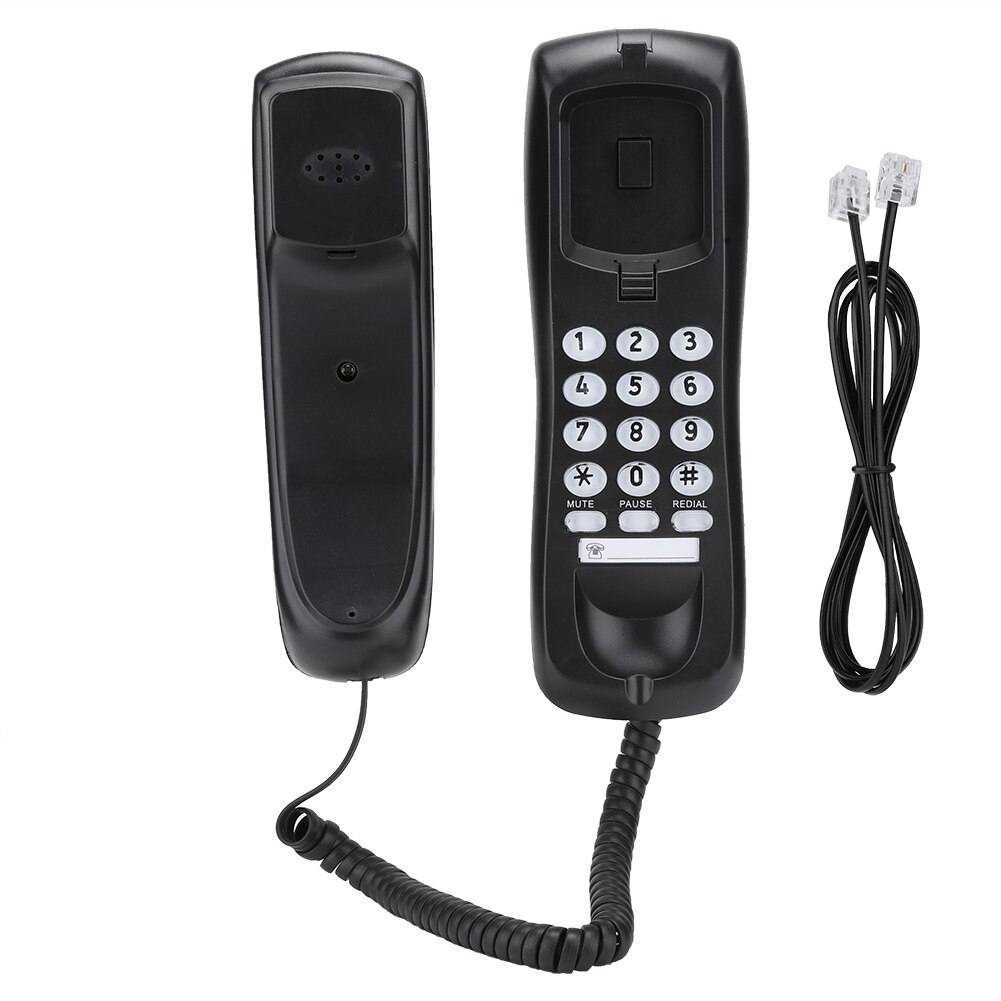 Mini Telefoon Desktop Snoer Vaste Telefoon Wandmontage Telefoon Vaste Bedrade Telefoon Voor Home Hotel Office Business