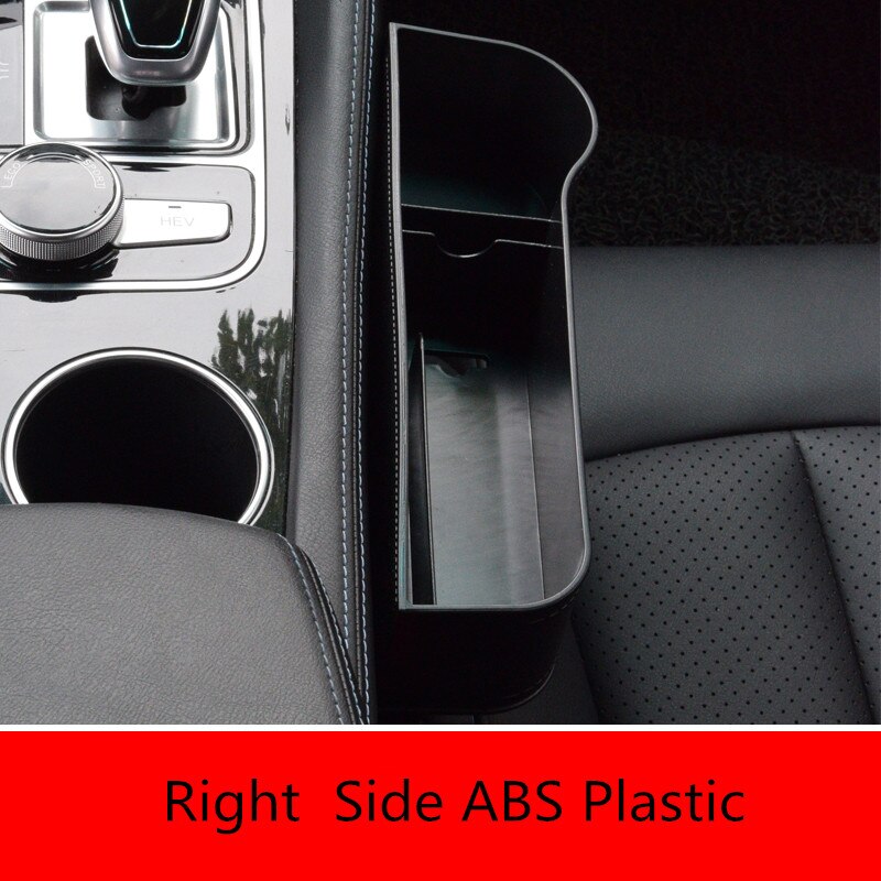 Car Seat Gap Storage Box for Hyundai Creta I10 I20 Tucson Elantra Santa Fe Solaris Creta Veloster Sonata I40 Strikers Accessory: ABS black Right Side