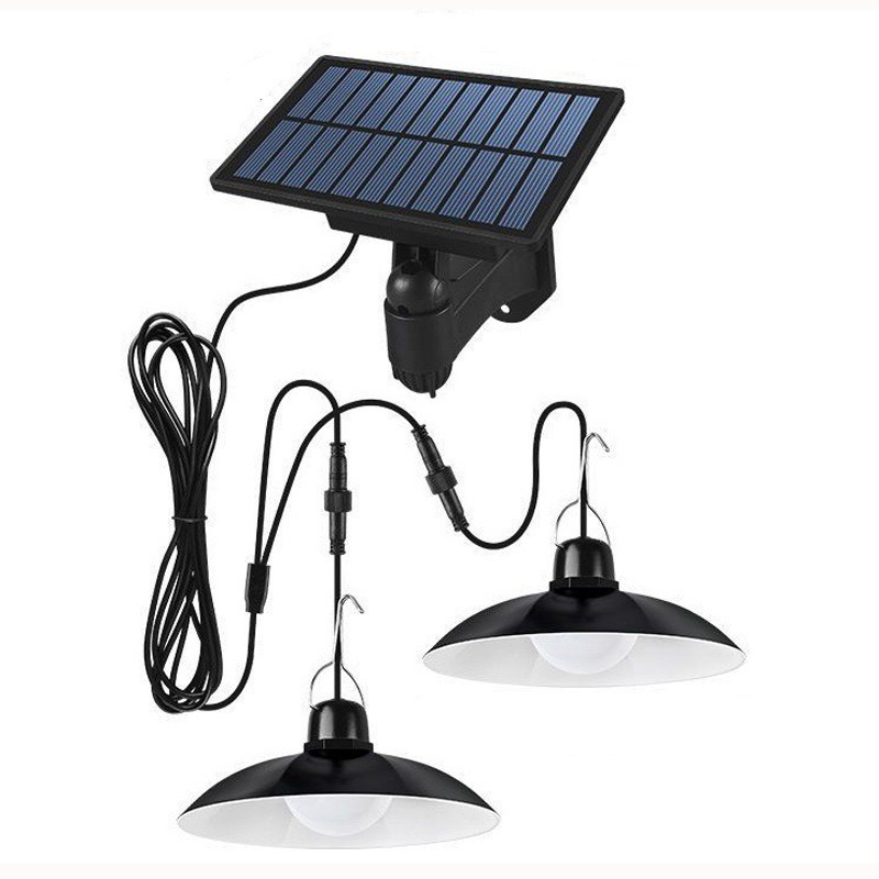 Hanglamp op zonne-energie Bewegingssensor Led-lamp op zonne-energie met afstandsbediening Kroonluchter Camping Outdoor Garden