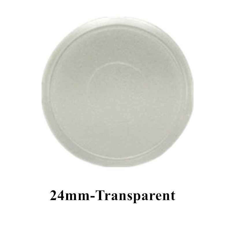 100 sztuk kolorowe Disc Binder dla Discbound notebooki/Planner 24/28mm grzyb otwór luźny liść wiążące Discbound dyski: Transparent-24mm