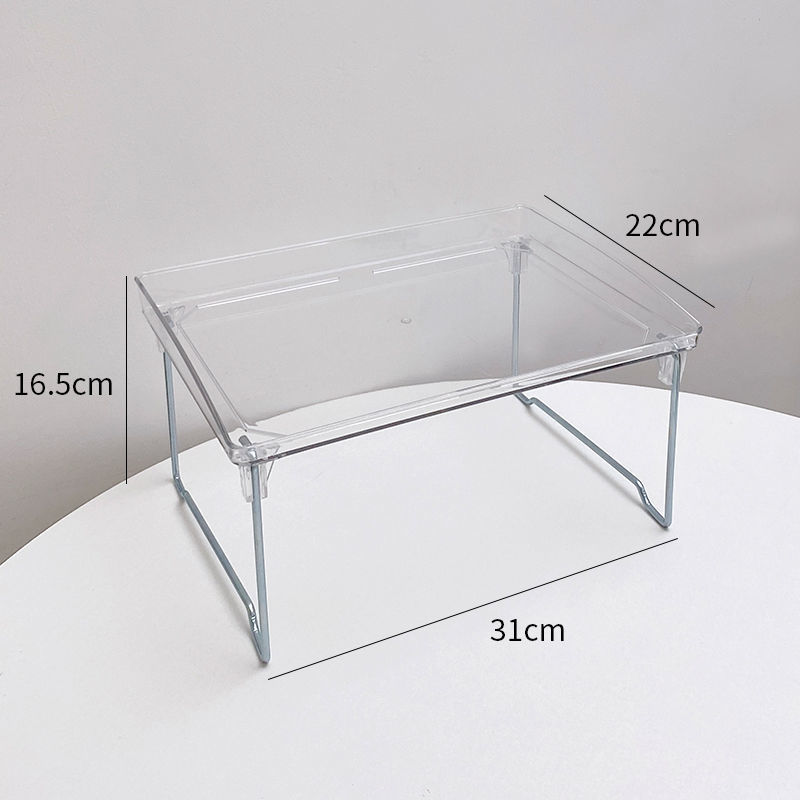 CESTATIVO Badkamer Counter Organizer, 2 Tier Vanity Tray, Cosmetische Make-up Opslag Plank, Badkamer Huidverzorging Organizer Aanrechtplank, Groen