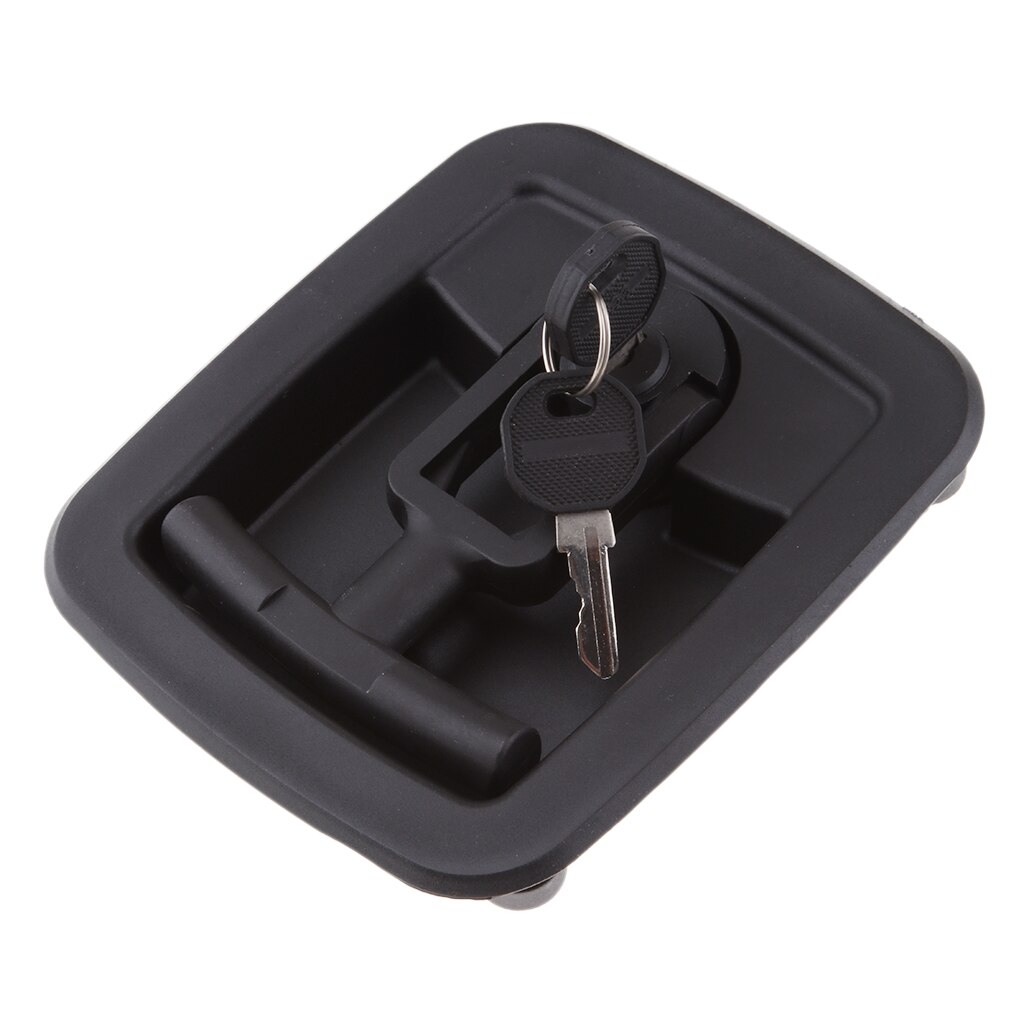 Square Black Plastic Flush Slam Latch Hatch For Boat Caravan