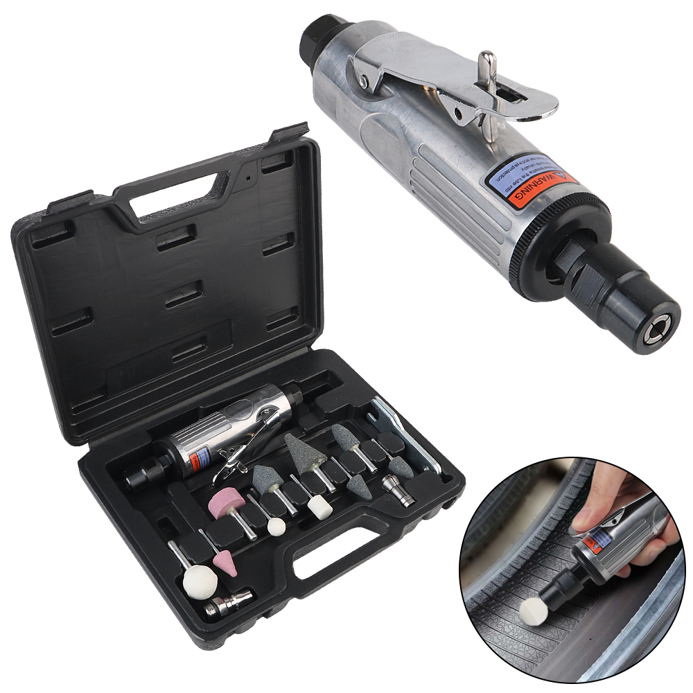 16 st slip- och polermaskinsats 1/8 " luftslipmaskin luftslipmaskin kvarn gravyrverktyg 1/4 " pneumatisk slipmaskin