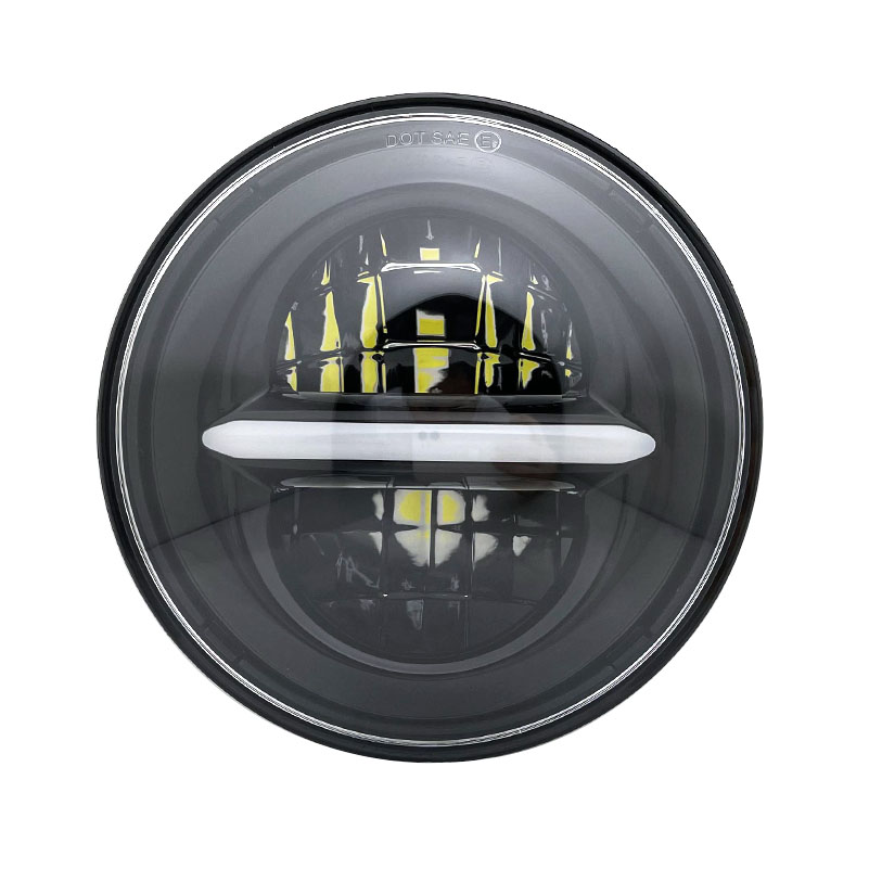 5.75" Round Headlamp 5-3/4 Inch LED Headlight DRL For Softail Dyna And Sportster Models.