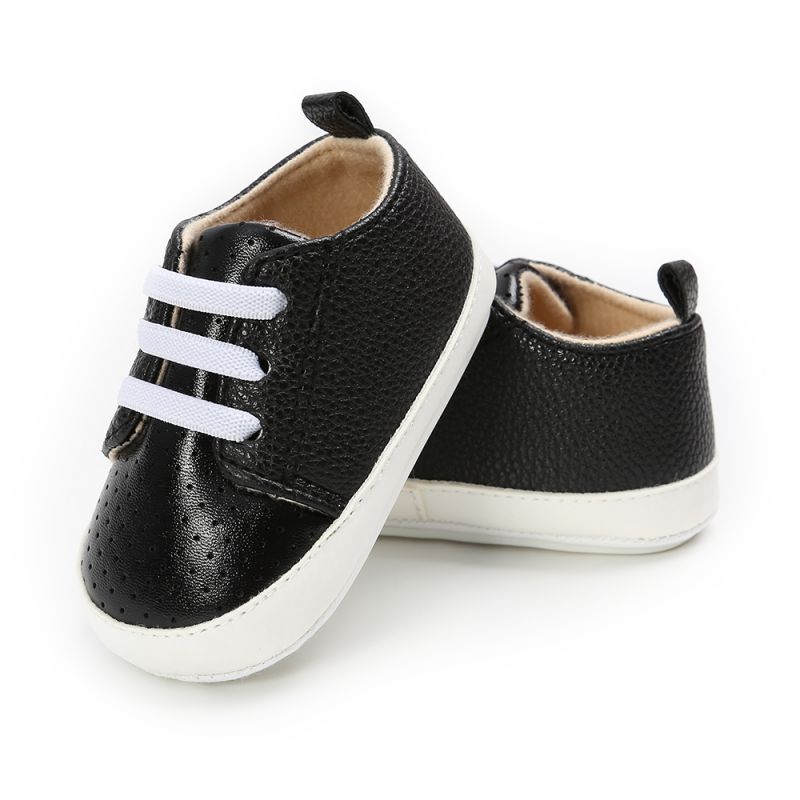 Zapatos informales de PU para bebé, zapatos para primeros pasos, de cuero Pu