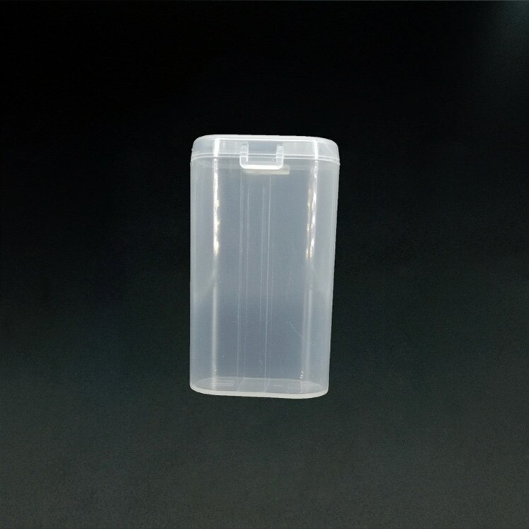 1PC 2X18650 Plastic Battery Box Two Sections 18650 Transparent Storage Box PP Strong Hard Holder Case