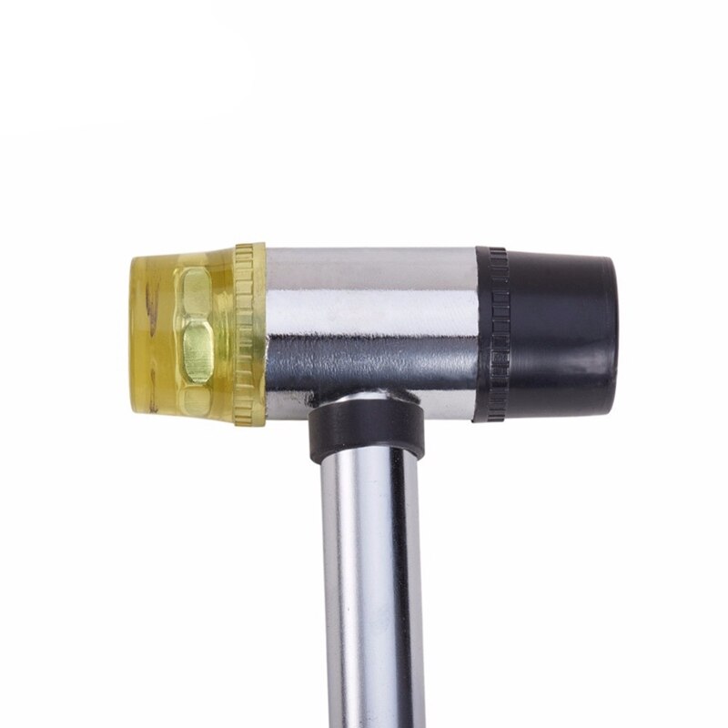 2 unids/set equipamiento de herramientas de joyería anillo de hierro alargador palo mandril Sizer instalable de dos vías mango de acero de goma martillo