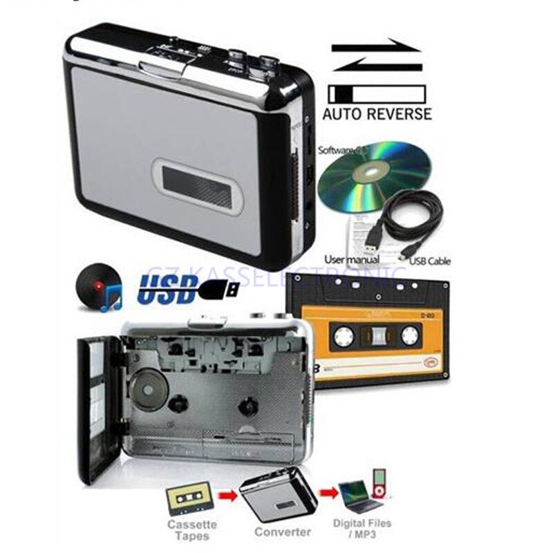 USB Walkman Player convert tape to mp3 player through PC