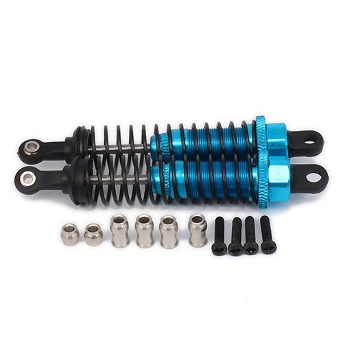 RCAWD Adjustable 80mm Alloy Aluminum Shock Absorber Damper For Rc Car 1/16 Traxxas Buggy Truck Hpi Hsp Losi Axial Tamiya Redcat: Blue