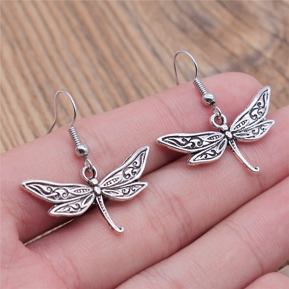 Vintage Dangle Dragonfly Oorbellen Lange Earring Zomer Stijl Voor Meisjes Vrouwen Sieraden: E1-B13472