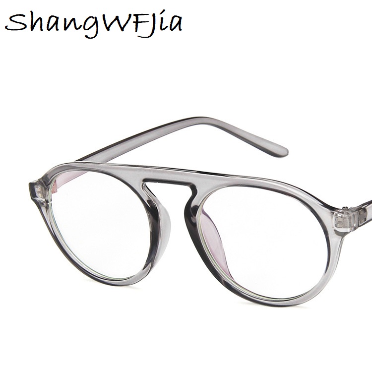 Flache oben Runde Männer Brille Rahmen Frauen Brillen Rahmen Jahrgang Platz Klare Linse Gläser Optische Spektakel Rahmen