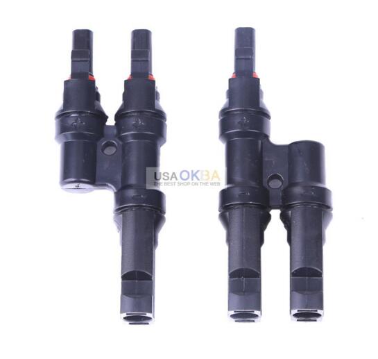 MC4 T Branch Cable Splitter Coupler Combiner MFF FMM Solar Panel Connector IP67