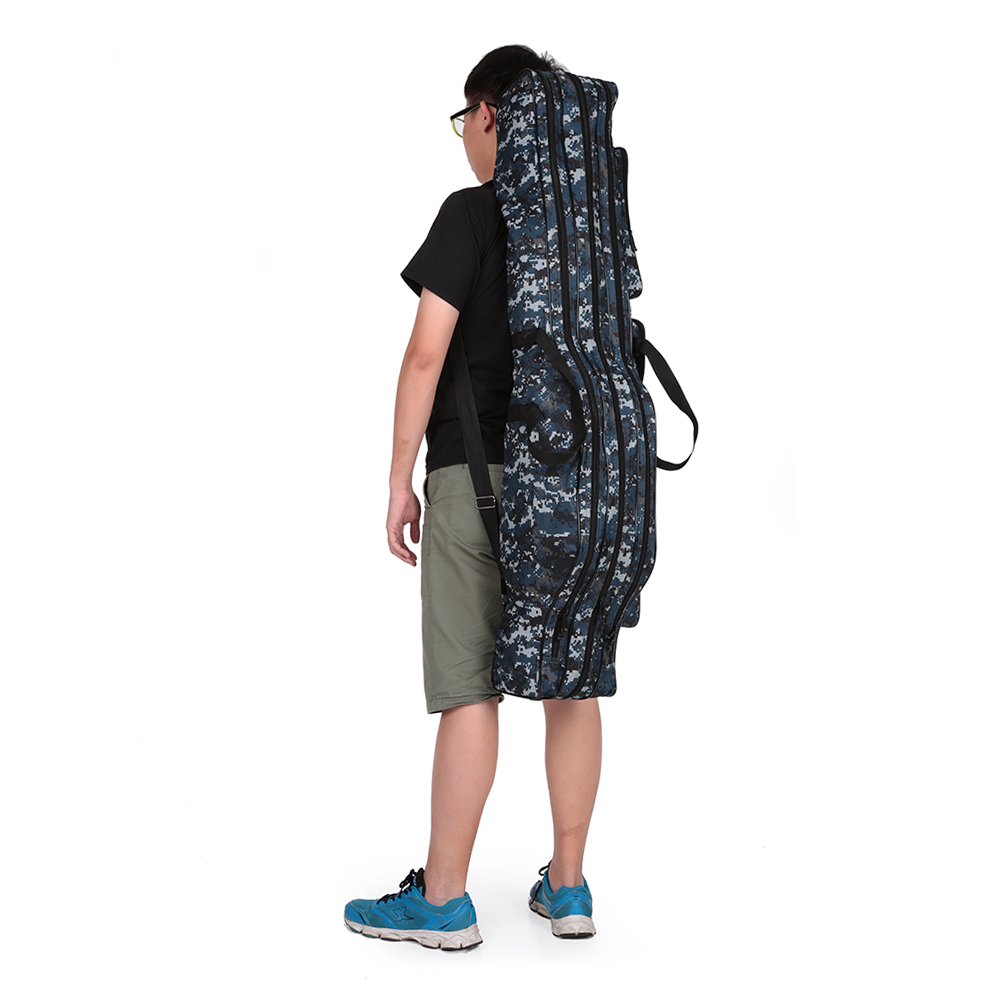 Lixada Fishing Bag Water-resistant Fishing Rod Carrier Fish Pole Lures Storage Case Bag Fishing Reel Tackle Bag bolsa de Pesca