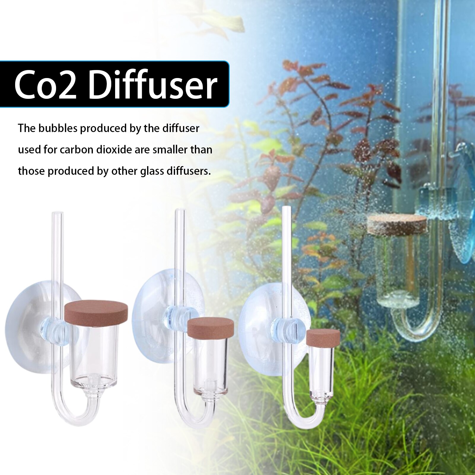 CO2 Acrylic Diffuser Practical Transparent Equipment Tool CO2 Acrylic Diffuser Practical Transparent Equipment Tool