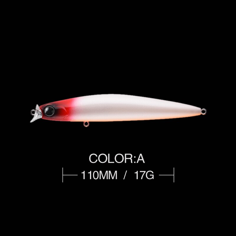 Kosuke 110F Sea Bass Minnow Lures Floating 110mm 17g Shallow Artificial Jerkbait Saltwater Fishing Tackle: A