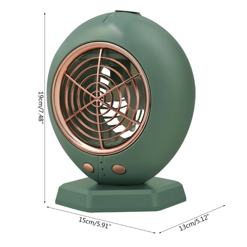 Personal Evaporative Air Cooler, Portable Cooling Fan Quiet 3-Speed, USB Powered Desk Table Fan for Bedroom Home Office