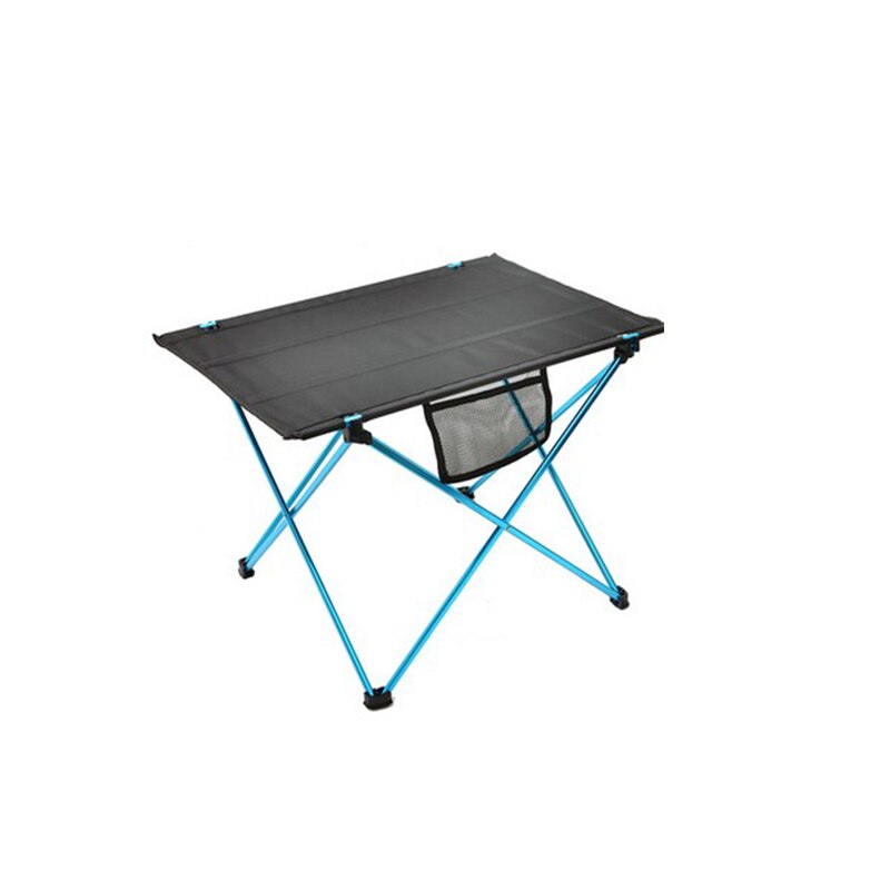 Udendørs foldbart bord camping bærbare møbler computer sengeborde ultralet aluminium klatring vandreture picnic foldebord: Blå