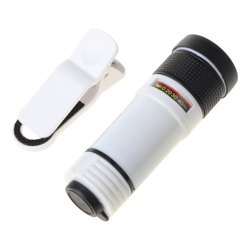 Cell Phone Camera Lens Kit,Universal 12X Clip-On Telephoto Telescope Camera Mobile Phone Zoom lens for most Smartphone