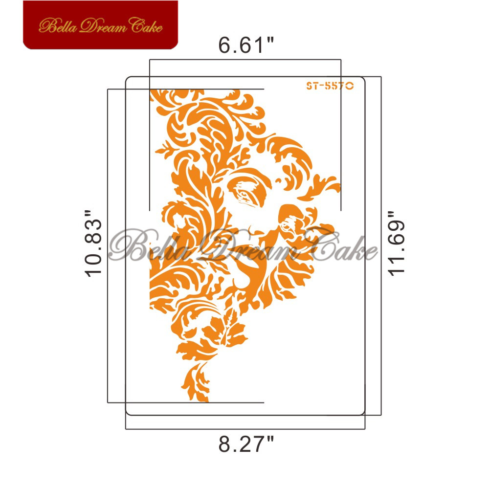 Kopp/klocka/nyckelmönster tårta stencil plast lager stenciler för gör-det-själv scrapbooking rita stenciler heminredningsmall: St -5570