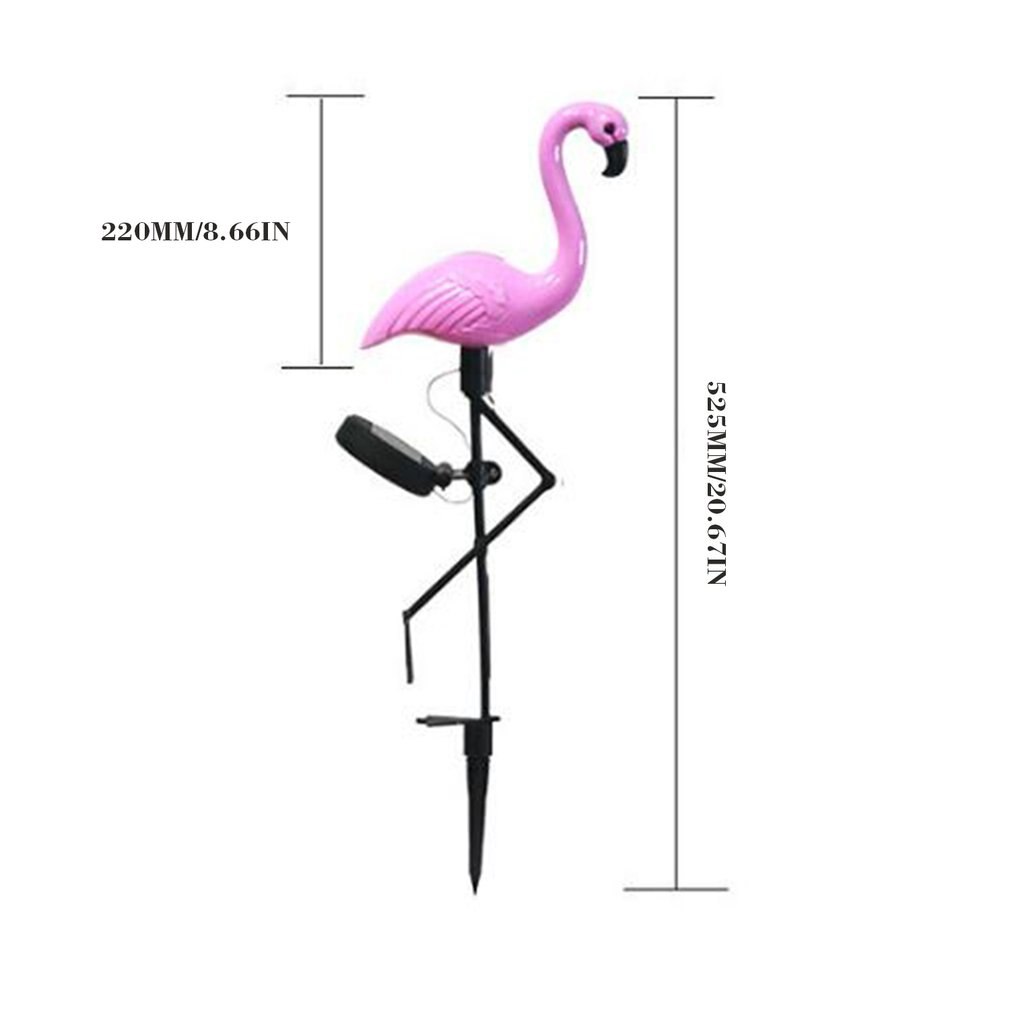 3 kpl led-flamingo vedenpitävä aurinkokennovalo ulkopuutarhan koristelu kevyt puutarhalattia maisemavaloilla