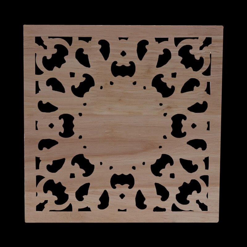Decoración Ornamental exquisito Natural largo Grande Oval flor muebles de madera paredes gabinete apliques de madera Calcomanía para madera Onlay