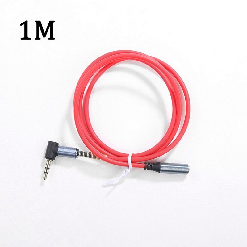 Elbow spring retractable 3.5mm audio cable aux audio speaker cable retractable cable car cable Extension Cable Retractable Cable: Red extension line