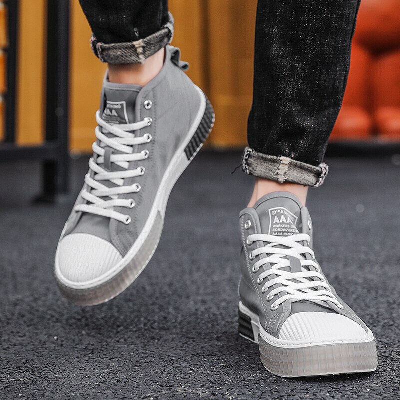 Merkki lenkkarit miesten korkeat vapaa-ajan kengät miehille tennarit trendi valoisat unisex kengät miesten trendi flats kengät zapatillas hombre