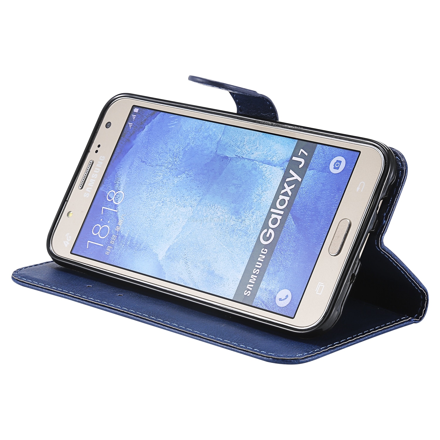 Étui à rabat pour Samsung Galaxy J7 J 7 SM-J700h SM-J700M housse en cuir étui portefeuille pour Samsung J700H J700H/DS sac de téléphone portable