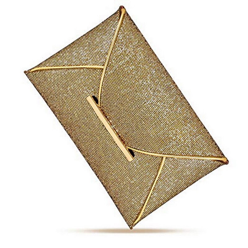 Women Evening Bag Pouch Sequins Envelope Handbag Sparkling Party Bag Solid Wedding Day Clutches Gold Purses