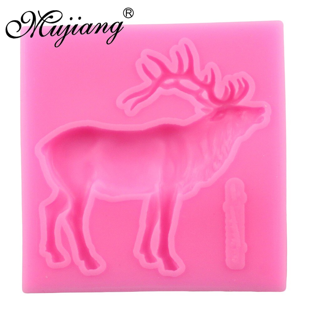 Herten Taart Siliconen Mallen Kerst Fondant Cake Decorating Gereedschap Keuken Bakvorm Snoep Klei Chocolade Gumpaste Mallen XL372