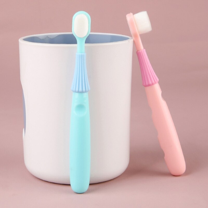 Kleine Paraplu Tienduizend Haar Kinderen Tandenborstel Enkele 1-2-3 Jaar Oud Zachte Haar Baby Tandenborstel