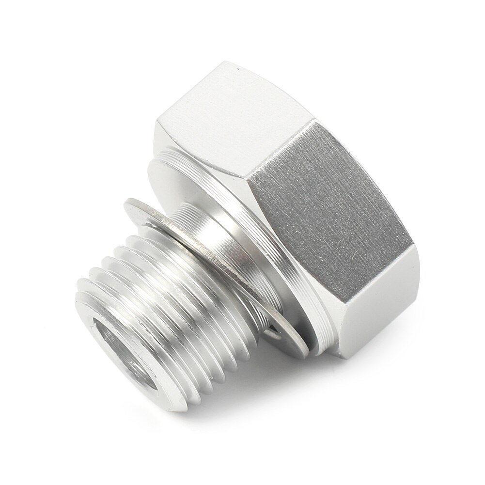 M16X1/8 NPT Oil Pressure Sensor Adapter Turbo Feed Port Gauge Adapter