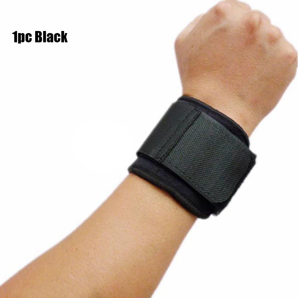 1/2pcs Hand Wrist Support Strap Adjustable Training Sport Cotton Wristband Arthritis Wraps Elastic Bandage Fitness Accessories: 1pc	black