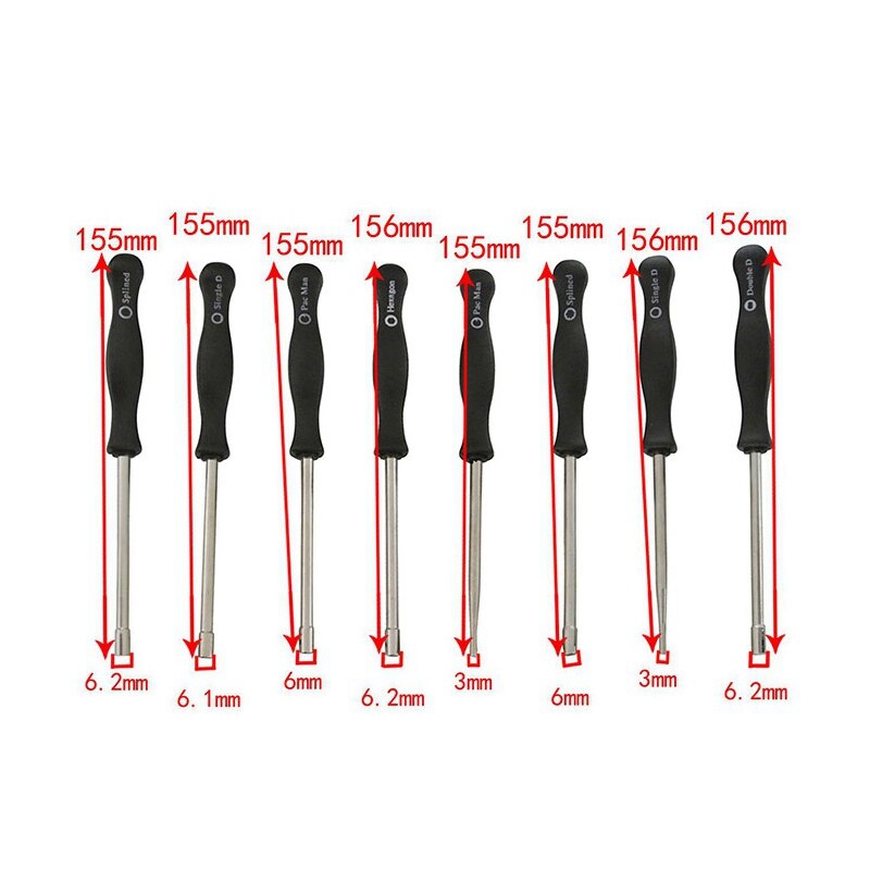 8 Pcs Carburetor Adjustment Tool Kit with 10 Oil Bubbles and Bag for Common 2 Cycle Carb Small Engine