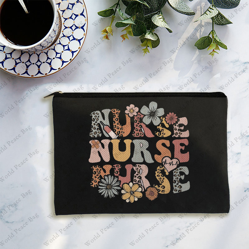 1pc Nurse Makeup Bags,Nurse for Women,Nurse Cosmetic Bags With Zipper,Nurse for Nursing Student,Student Nurse