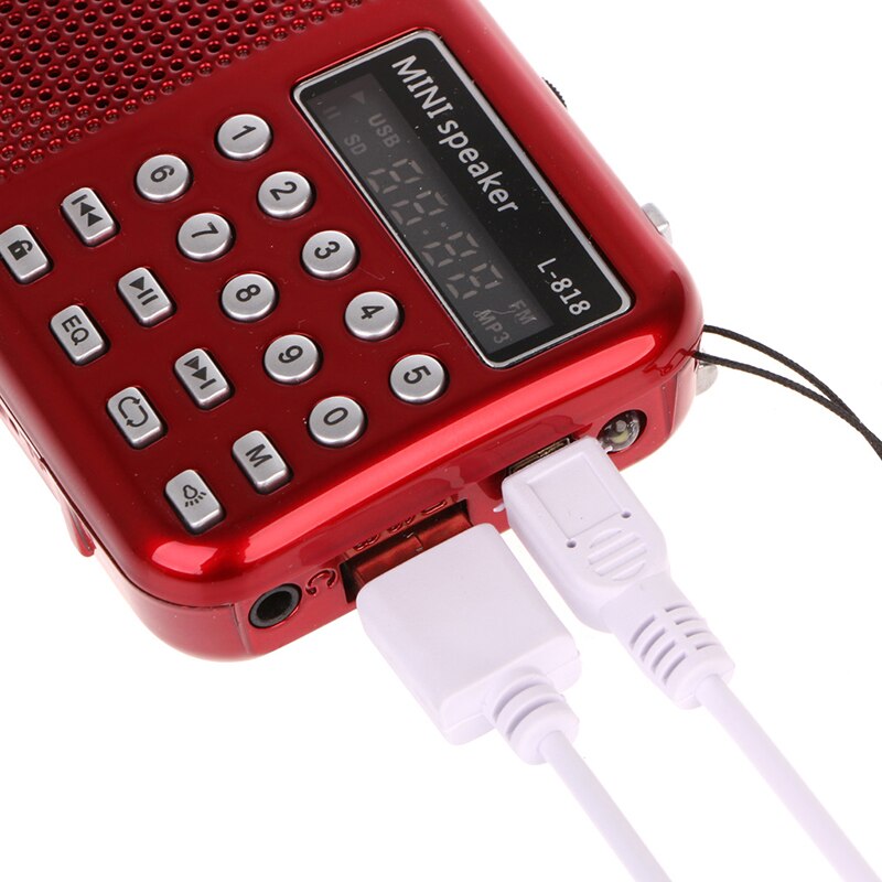 Mini Lcd Digitale Audio Fm Radio Usb Micro Sd Tf Card Speaker MP3 Muziekspeler