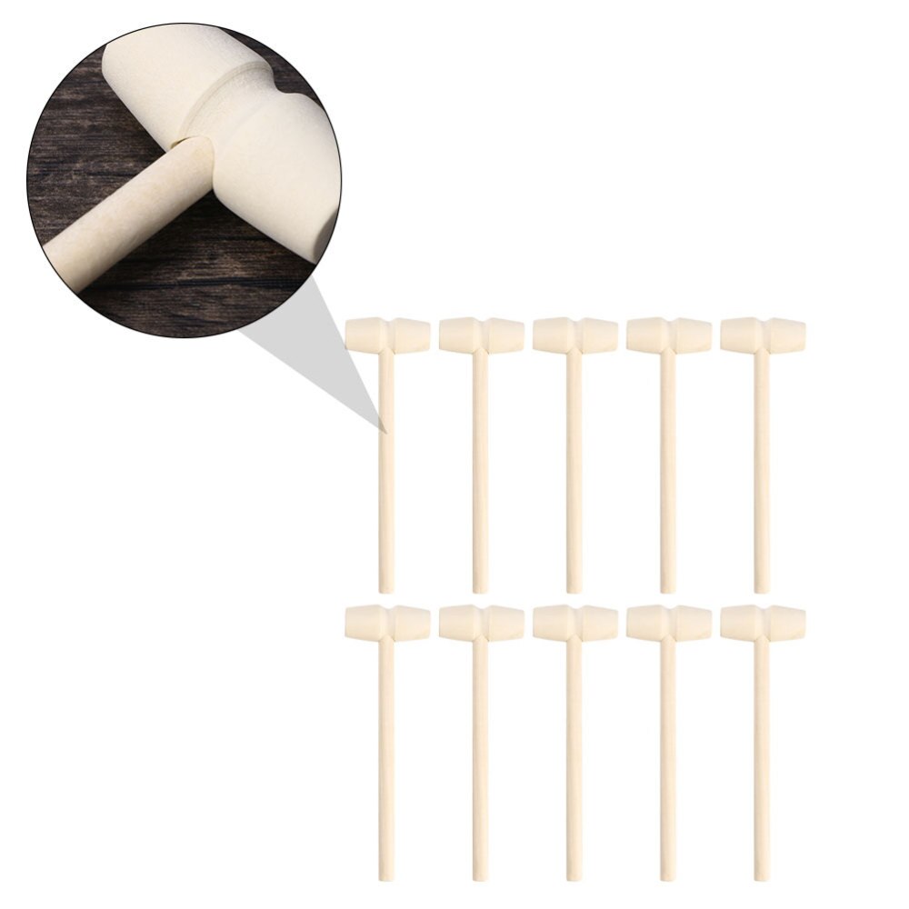 20Pcs Hamers Mini Leuke Hout Educatief Speelgoed Mallet Beukende Speelgoed Beat Hamer Speelgoed Voor Meisjes
