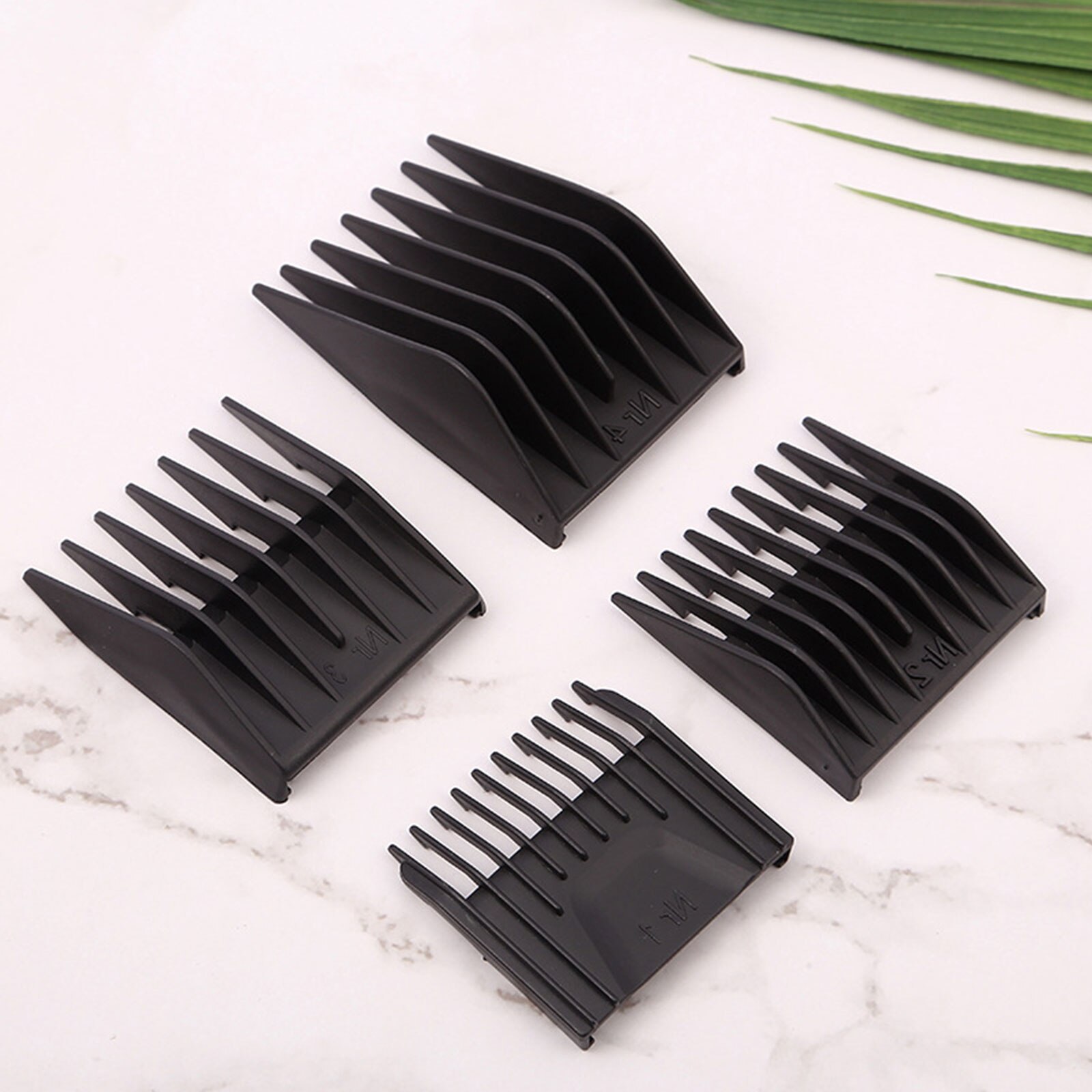 4 Stks/set Kapper Professionele Universele Tondeuse Limiet Kam Vervanging Snijden Gids Kammen Voor Moser 1400 Serie G1202