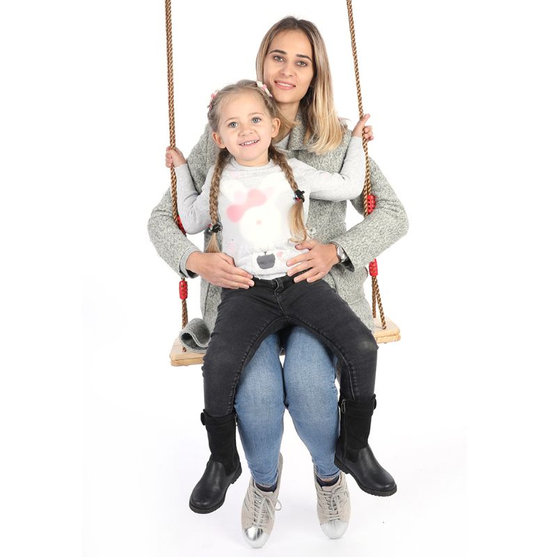 Outdoor Swing Wooden Adults Children Indoor Patio Swings Hanging Kindergarten Playground Swings