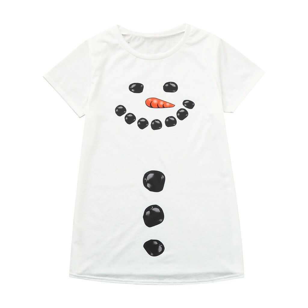 MUQGEW Noël Bonhomme De Neige blouse De Maternité enceinte Maman femmes top T-Shirts Dessin Animé T-shirts Grossesse Tee Hauts Vêtements: M