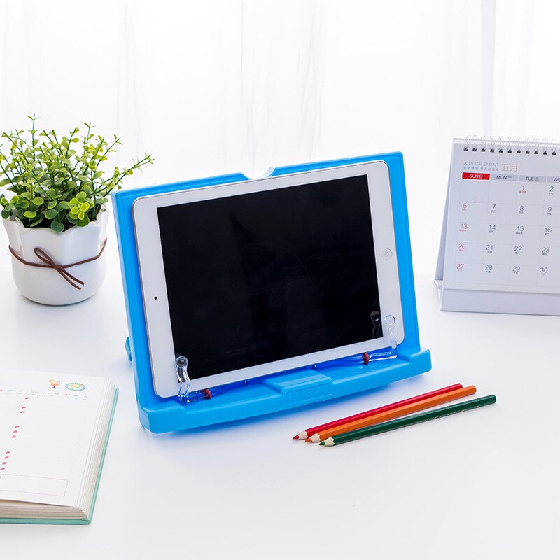 Yisuremia Multifunctionele Boek Houder Stand Plastic Desktop Reading Frame Computer Map Rack Bladmuziek Boek Houder Stand