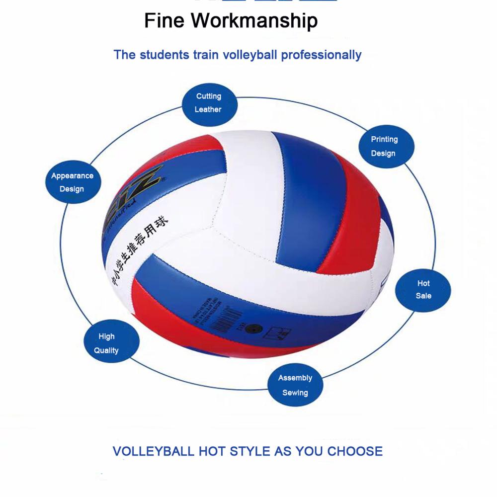 Official Standard Volleyball PU Soft Touch Slip-resistant Match Adult Kids Indoor Outdoor Training Balls Equipment