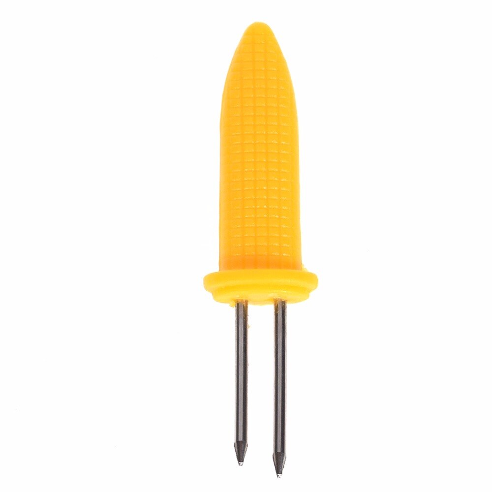 3/6 stk tvillingspidd grillgaffel frukt maisholder bbq maisgaffel varmebestandig liten maisholder piknik i rustfritt stål: 18 stk