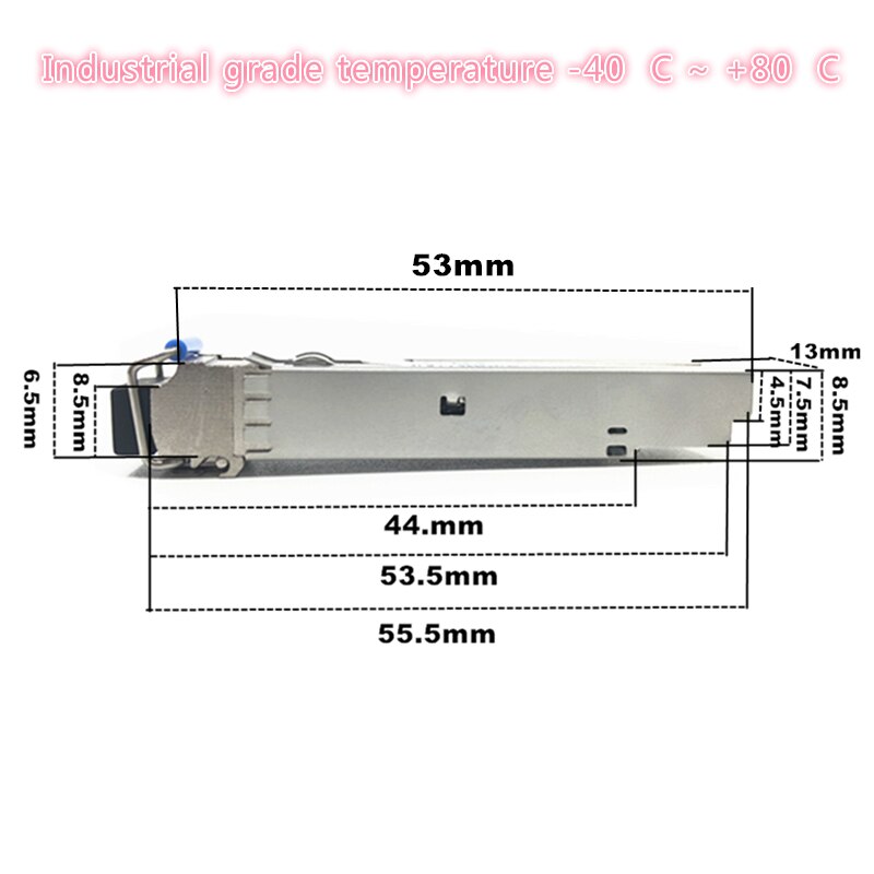 SFP 10G LC 20KM 1270nm/1330nm grado Industriale Singola Fibra SFP Modulo Ottico SFP Transceiver di grado Industriale -40-85 gradi Celsius