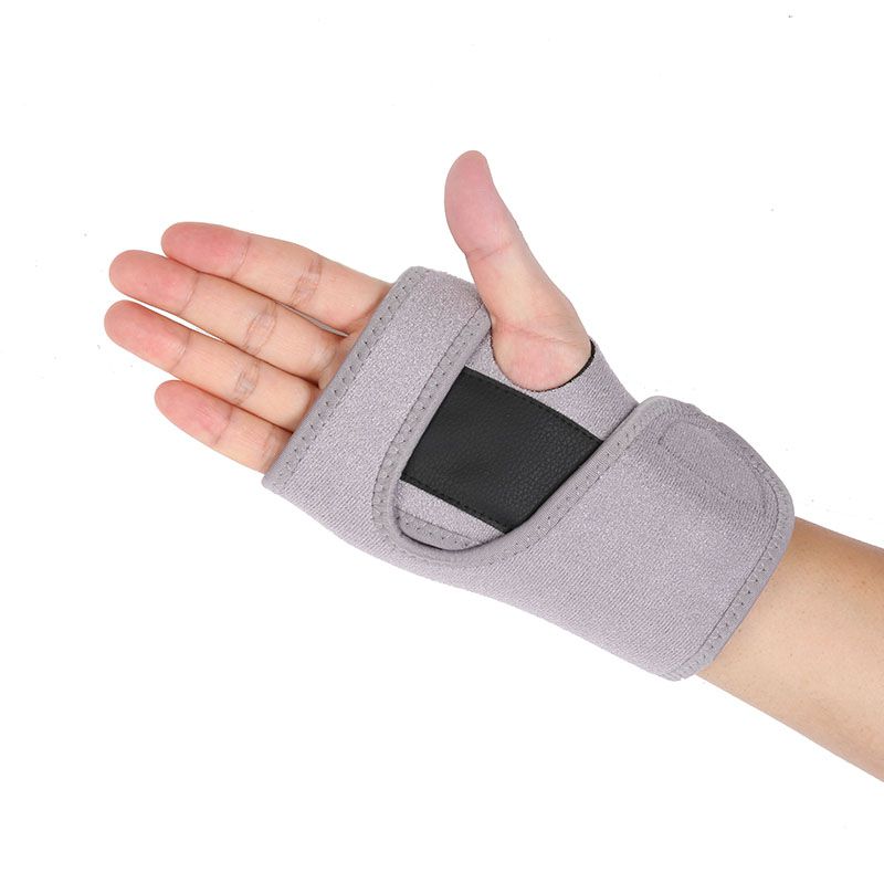 1 PC supporto per fascia da polso per fasciatura da polso per Fitness sollevamento pesi distorsione per stecca cintura per artrite Tunnel carpale bracciale Brace: Gray Right hand