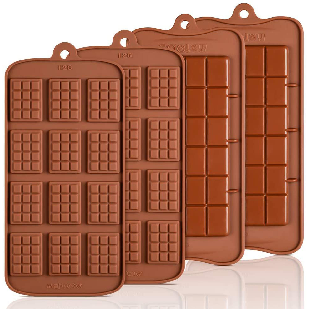 Silikolove 2 Stks/partij Siliconen Opsplitsen Chocolade Mallen-Candy Eiwit En Engery Chocolade Bar Siliconen Mal