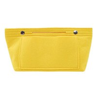 Make-Up Tas Organizer Vilt Purse Vrouwen Cosmetische Handtas Insert Bag Case Multi-Functie Voor Dames Reizen Organizer: Yellow