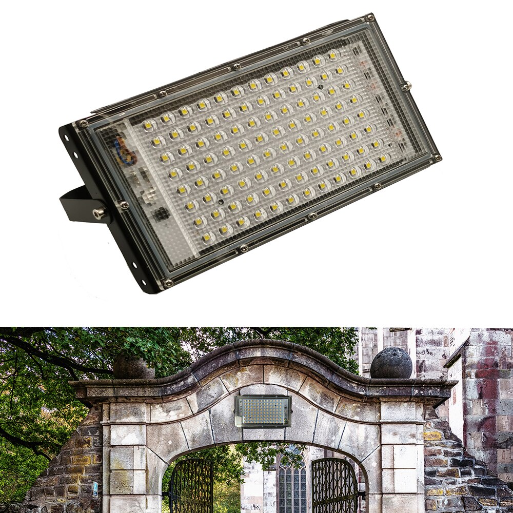 Led Flood Light AC 220V 230V 240V RGB Outdoor Floodlight Spotlight IP65 Waterproof 50W 100W LED Street Lamp Landscape Lighting