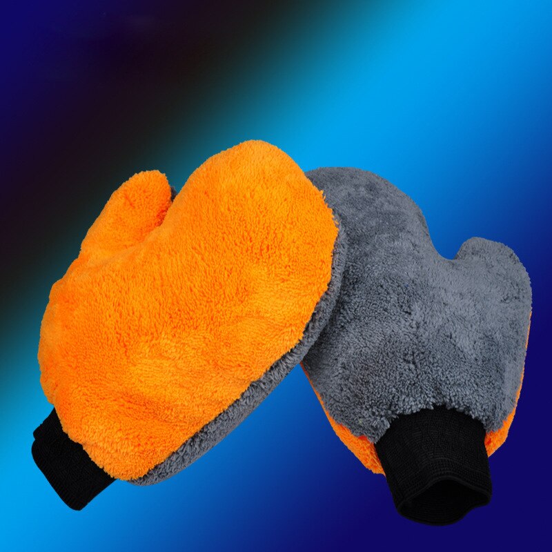 1 Stks Wasstraat Doeken Handschoen Mitt Zachte Mesh Backing geen Kras Ultrafijne Vezels Chenille Microfiber Voor Wasstraat En schoonmaken: Default Title
