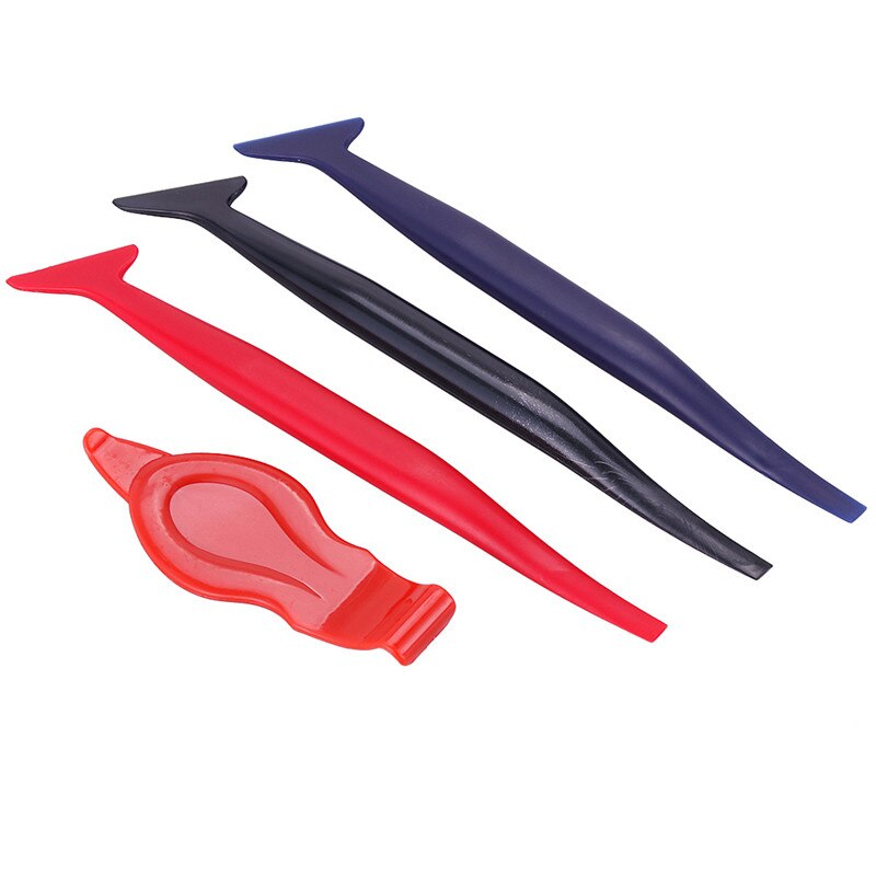 Kit de herramientas de aplicación de vinilo para coche, juego de herramientas de tinte de ranura de curvas 4 en 1 Micro Mini escurridor para instalar envolturas de vehículos, autoadhesivo